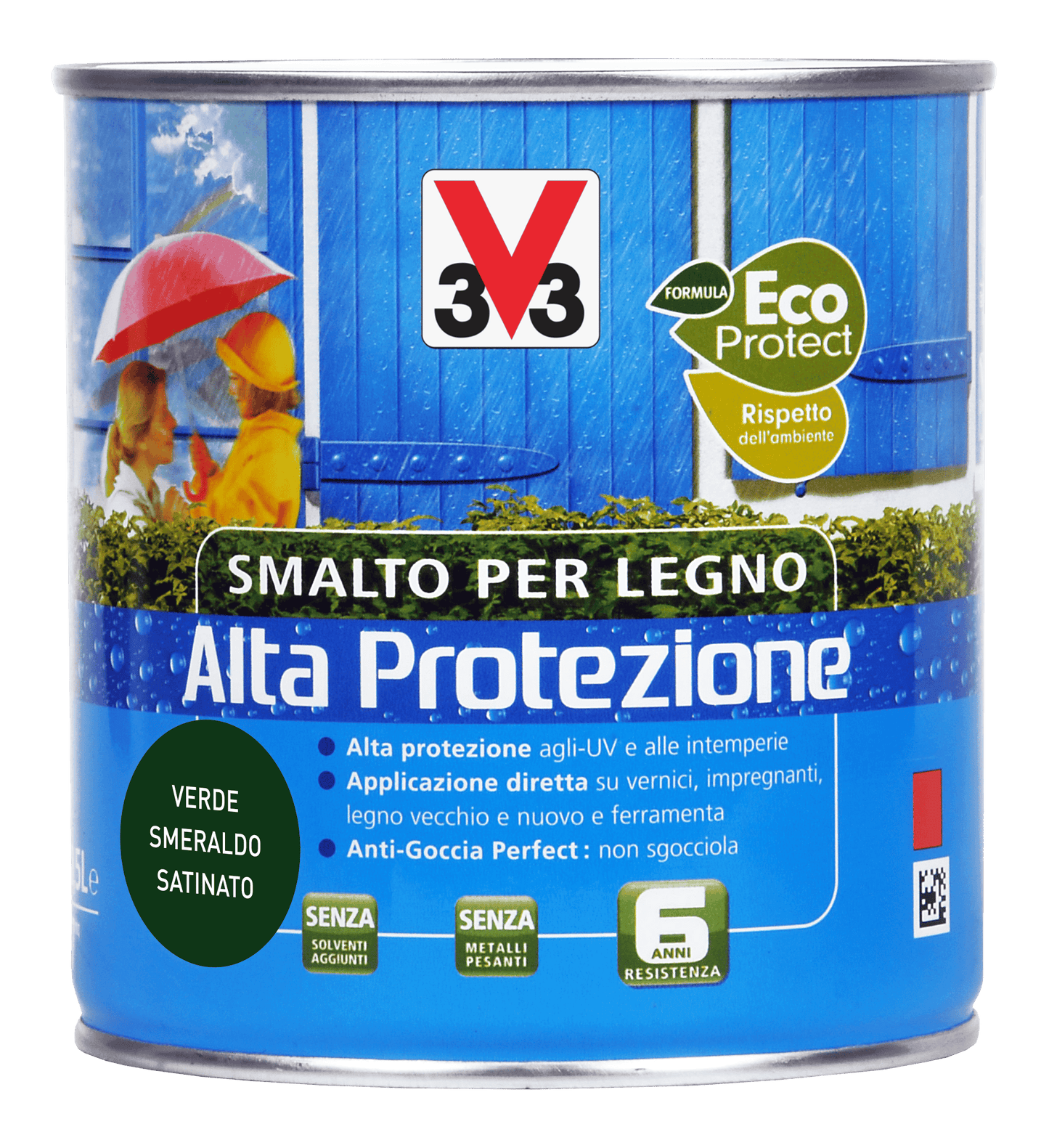SMALTO A.P. X LEGNO VERDE SMERALDO ML. 500