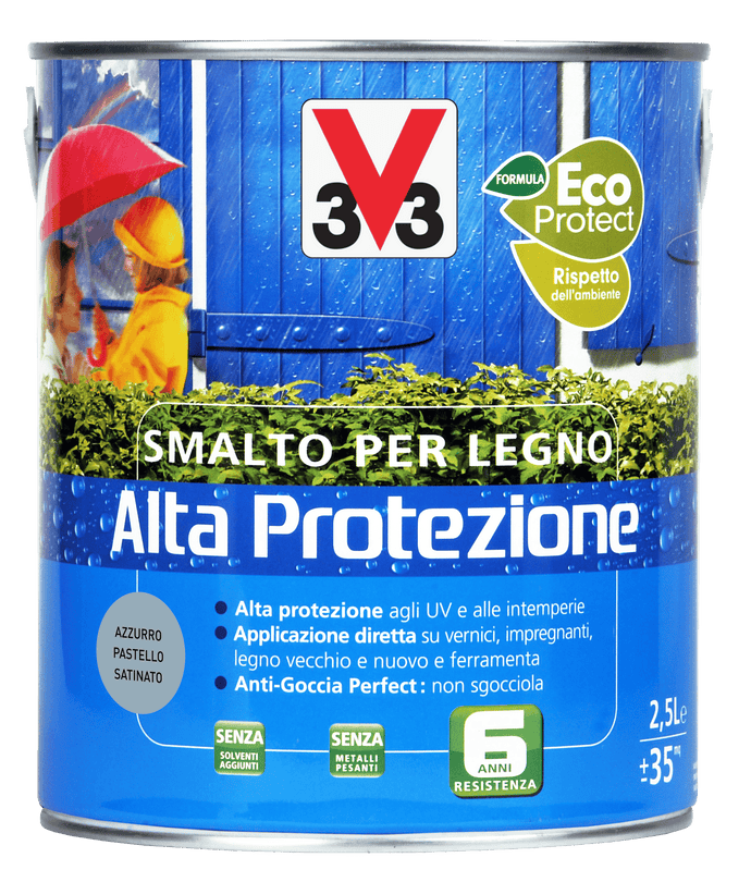 SMALTO A.P. X LEGNO AZZURRO PASTELLO LT. 2,5