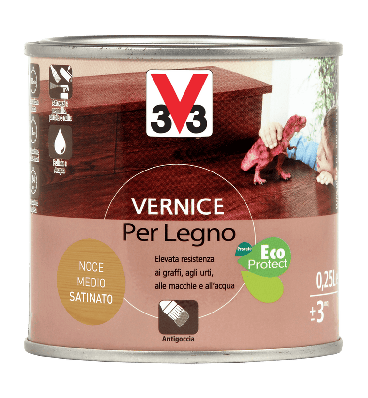 VERNIS LEGNO SATINATO NOCE MED. ML.250