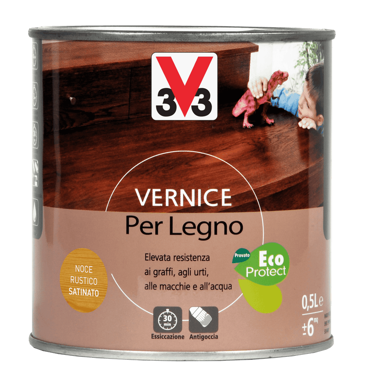 VERNIS LEGNO SATINATO NOCE RUS. ML.500