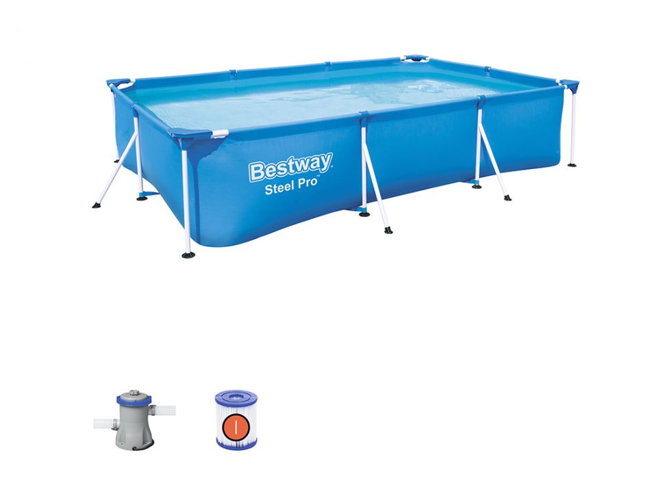 PISCINA CM.300X200 H.66 FRAME BESTWAY